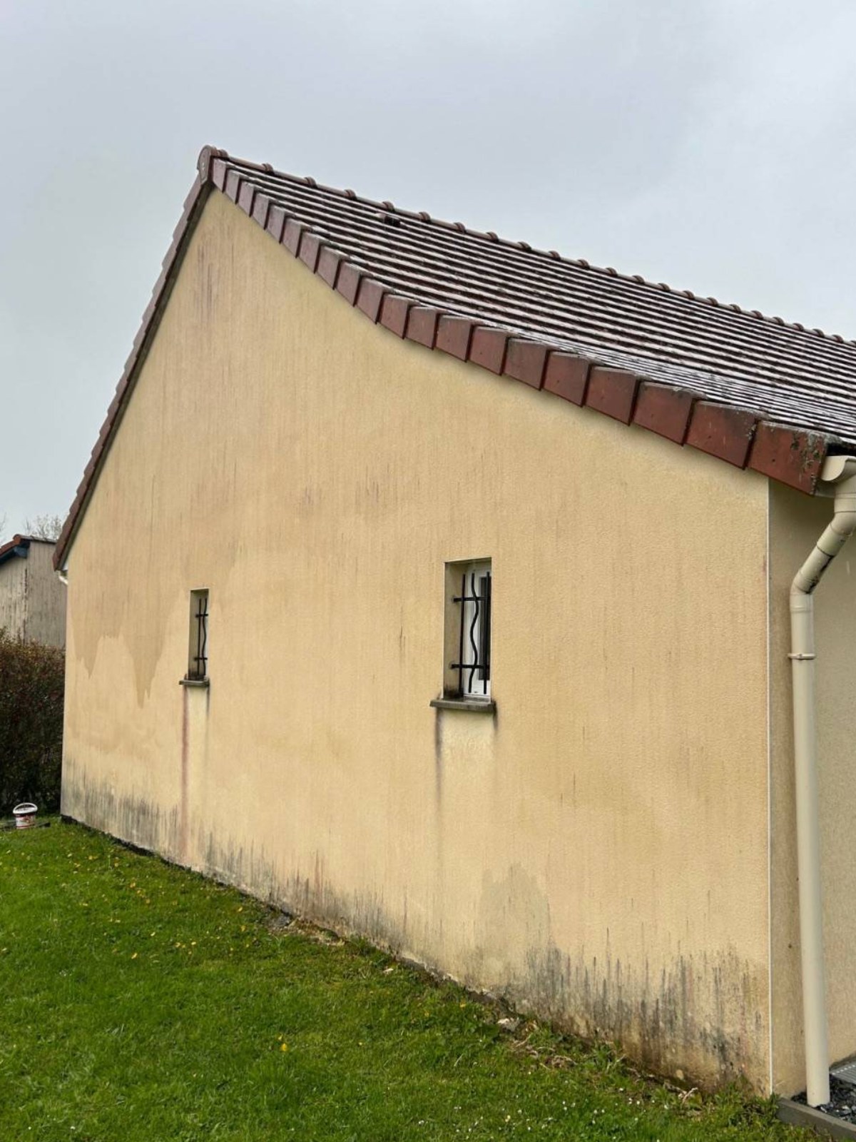 Façade crépi — avant traitement